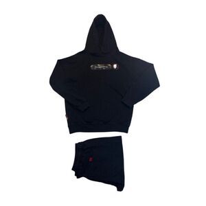 VolyWear XL Black Hoodie & Jogger Set Cotton/Polyester